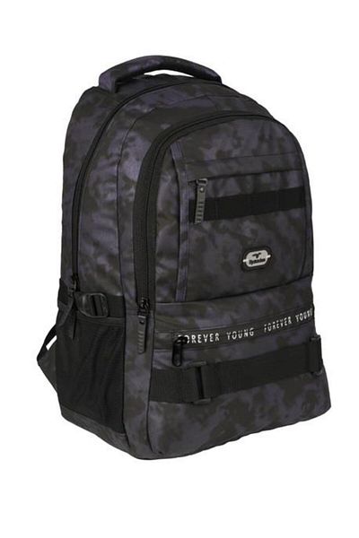 SYG 4 Compartment Water Repellent Fabric Backpack 2052S-Camouflage Purple