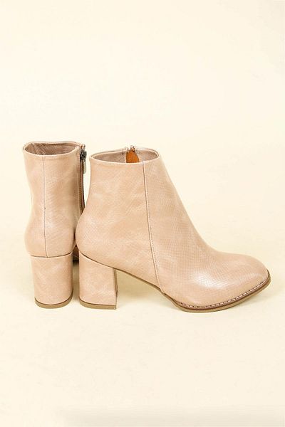 Birikon Μπότες με τακούνι με φερμουάρ με στάμπα Snakeskin TEN