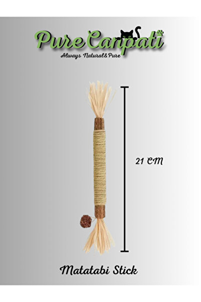 PureCanpati Matatabi Çubuğu (Mısır Kabuğu,hasır Ip,matatabi Meyveli) 5 Adet