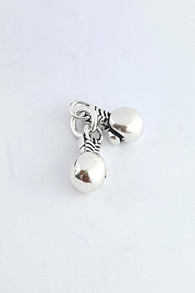 OSESHOP Boks Eldiveni 925ayar Gümüş Tasarım 3 boyutlu kolye ucu
