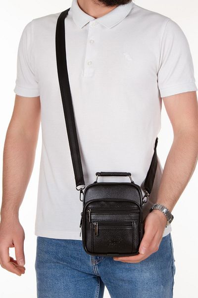 Adelina Bags Ανδρική θήκη από ατσάλι, μαύρη τσάντα χειρός και ώμου