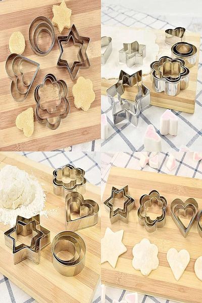 Hyd Pastry Cookie Shaping Cream Piping Bag Set 3 Cookie Cake Mold 3 Steel Tip Piping Bag