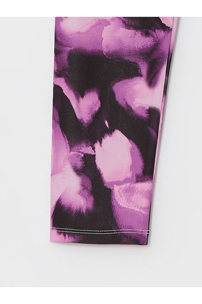 LC Waikiki Lcw Elastic Waist Tie-Dye Patterned Girl's Tights