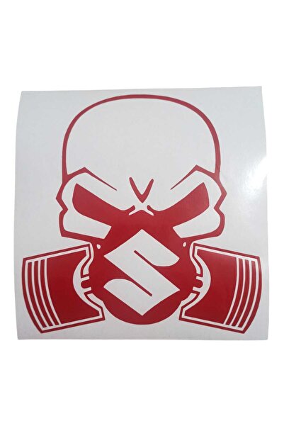 meristeed Sticker Vehicle Modified,For Glass and All Smooth Surfaces St Skull Model 950451