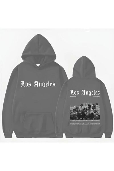 Garalio LOS ANGELES PRINTED HOODED SWEATSHIRT