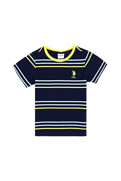 U.S. Polo Assn. Erkek Çocuk Lacivert Bisiklet Yaka Tişört 50284821-VR033