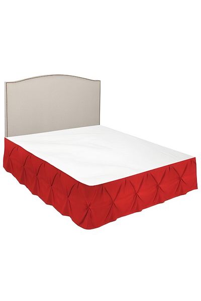 METİNEV Thick Linen Red Starry Base Skirt