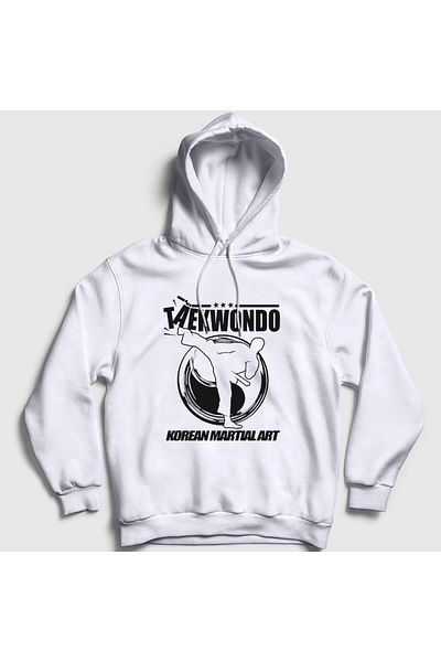 Presmono Λευκό φούτερ Taekwondo Ufc Mma Hooded - Unisex 498020 ττ
