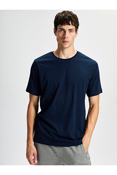 LC Waikiki New Season Crew Neck Combed Cotton Men's T-Shirt - S41058Z8