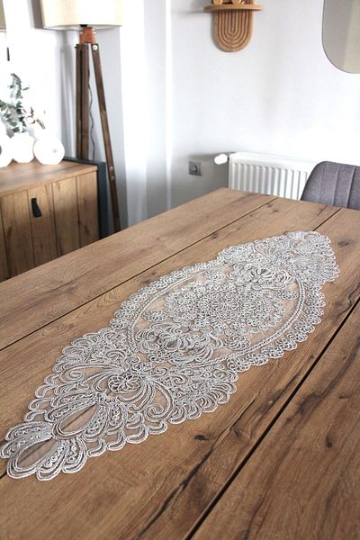 DDHOME Snur din dantelă Detaliu tricotat Așternut Fiskos Husă 100x35 cm 1007-Dantela