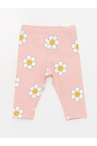 LC Waikiki Lcwk Elastic Waist Basic Baby Girl Leggings 2-Piece
