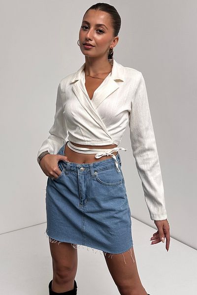 LB Laluna Butik Γυναικεία μακρυμάνικη μπλούζα με διπλό στήθος