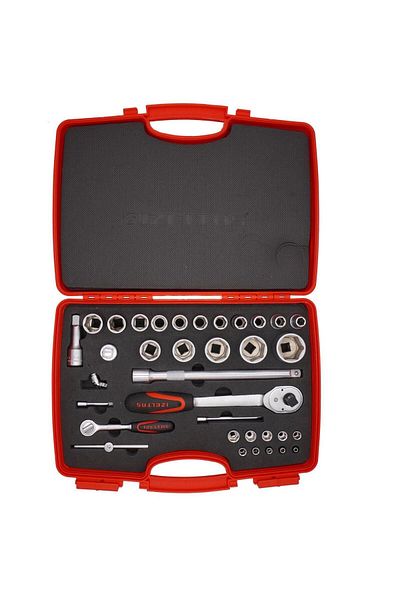 İzeltaş İzeltaş 1/4''-1/2'' Combined Six Corner Socket Wrench Set 35 Pieces
