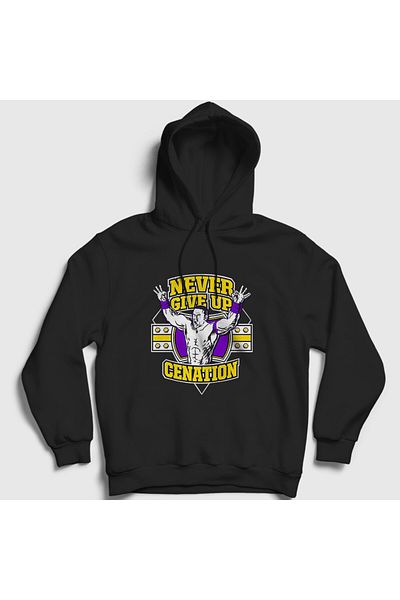 Presmono Унисекс суитшърт с качулка Wwe John Cena, черен - Cenation 496401tt