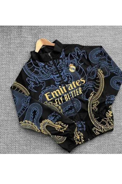 MSRT Σετ αδιάβροχο και αντιανεμικό με στάμπα Navy Blue Unisex