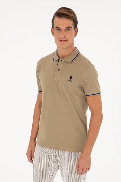 U.S. Polo Assn. Khaki Men's Basic T-Shirt -50284631-VR027