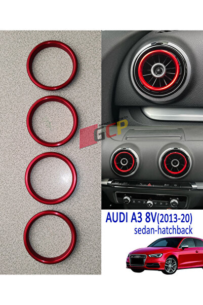 GCP German Car Parts Audi A3 8V Havalandırma Halkası (KIRMIZI)