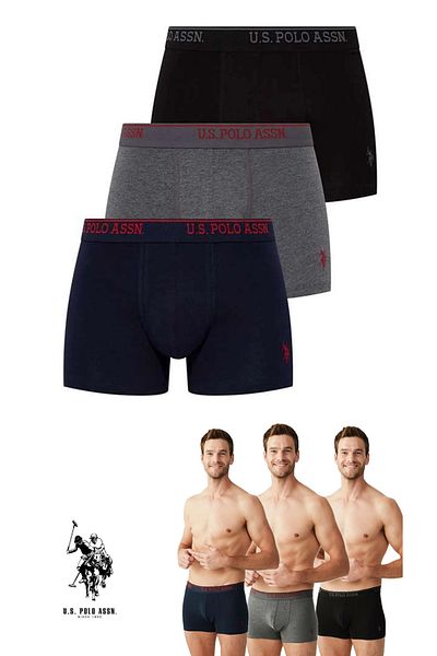 U.S. Polo Assn. Ανδρικό βαμβακερό 3 τεμάχιο Nova Boxer - MER.8.O.D.E.D.92.US.O.P9.L/7.