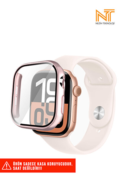 Nezih Case Apple Watch Serisi 10 Uyumlu 42mm / Seri 11 42mm Uyumlu Sert PC Ka...
