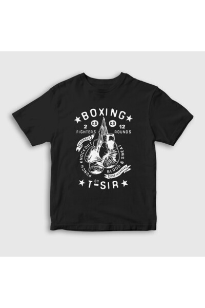 Presmono Crni unisex dečiji bokser T-shirt - UFC MMA poklon 496251tt
