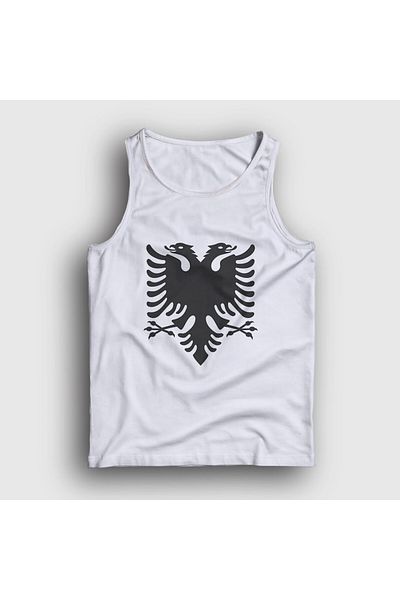 Presmono Unisex Λευκό Αθλητής Αλβανίας με σημαία Αλβανίας 494900 ττ