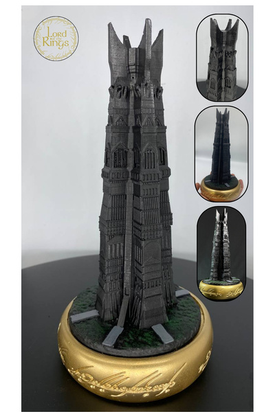 Kingdom of 3D Yüzüklerin Efendisi Orthanc Kulesi, Isengard Kulesi, Lord of Th...