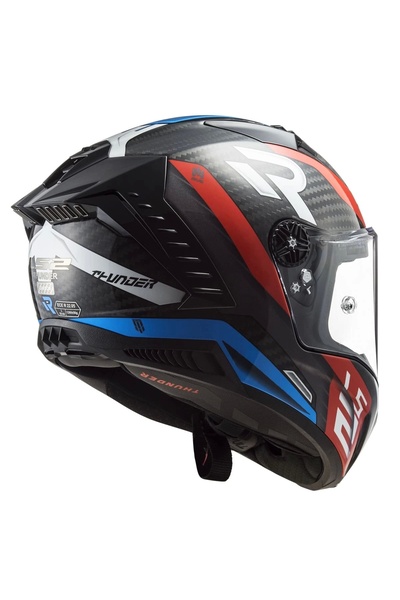LS2 THUNDER KARBON SUPRA KIRMIZI-MAVİ KASK
