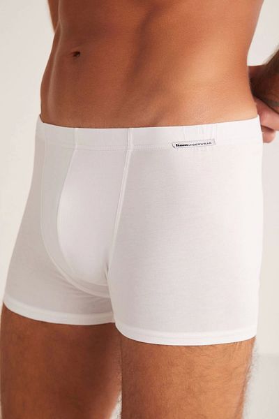 Kom Ανδρικά μποξεράκια Davide White Basic Cotton
