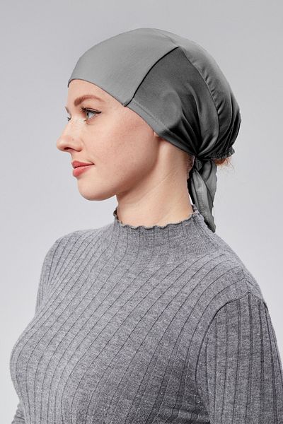 Sonbaharmoda Χτενισμένο βαμβακερό μουσουλμανικό καπέλο καπνιστή λύκρα - Καπέλο χωρίς ραφές και αντιολισθητικό