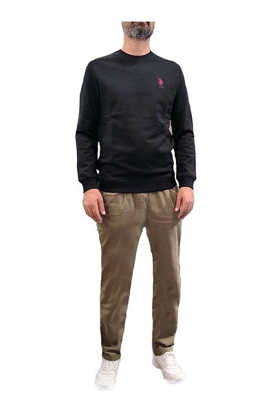 U.S. Polo Assn. U.S.Polo 50270882 -Vr027 Black Sweatshirt - Size L - St07714-Black-L