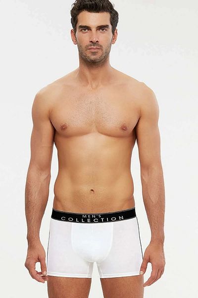 Kom Ανδρικά Boxers Axel Contrast Stripe - Λευκό