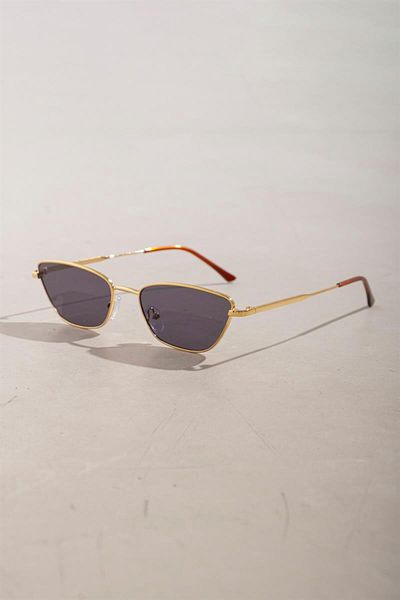 mylove Cat Eye Gold Sunglasses Black