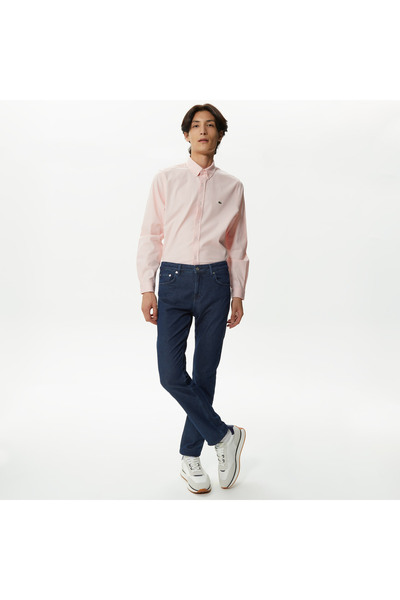 Lacoste Erkek Slim Fit Denim Lacivert Pantolon