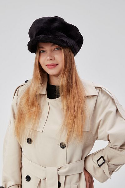derikem Women's Plush Cap Newsboy Winter Hat