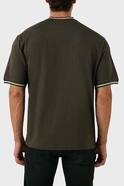 Armani Exchange Ανδρικό μπλουζάκι από βαμβακερό λαιμόκοψη - κανονική εφαρμογή 6DZTHX ZJ9JZ 4896