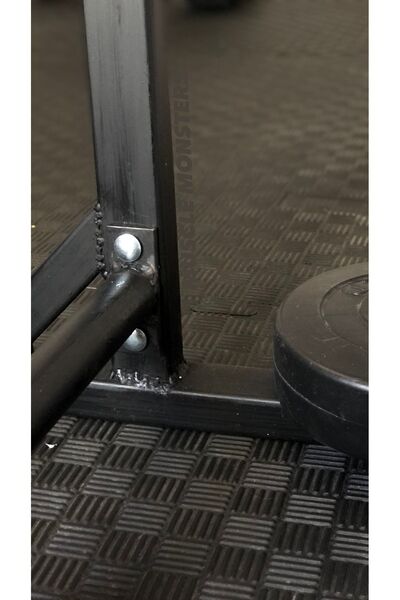 muscle monsters Barfiks Bench Squat Rack Standı, Ara Destekli, Minimum Sallantı ( Pro )