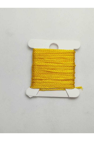 Eskişehir hobi sanat 0.8 mm 3 Meters Rosary String Yellow Color