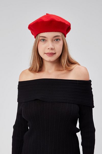 derikem Cap Women's Artist Painter Cap Classic French Beret Fashion Artist Cap Beret Felt French Hat