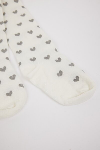 DeFacto Baby Girl Seamless 2-Piece Cotton Pantyhose D2493A5Ns