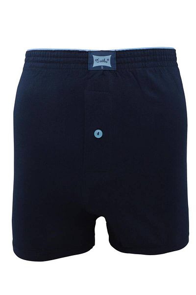 Tutku Navy Blue Combed Plain Boxer - 117 Model, Pack of 6