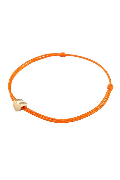 ELLI Armband Damen Herz-Anhänger elastisch Basic mit Nylon blau aus 925 Sterling Silber