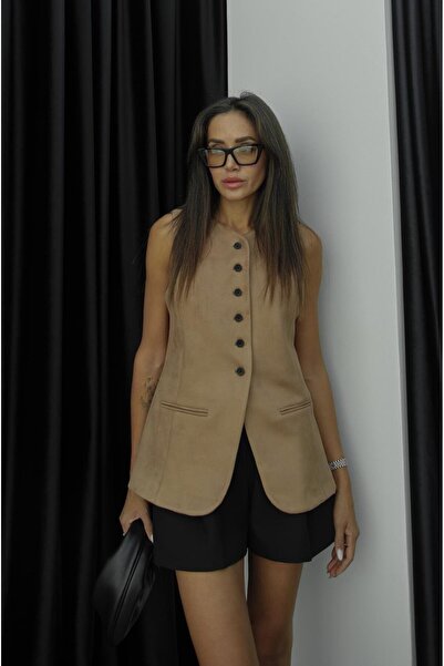 Havoş Mink Meryl Suede Vest