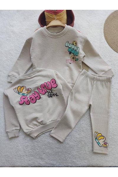 KOKOŞ BEBEK Set de colanți cu detaliu fluture