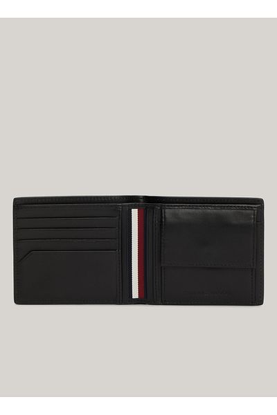 Tommy Hilfiger Černá pánská peněženka Th Casual Cc and Coin