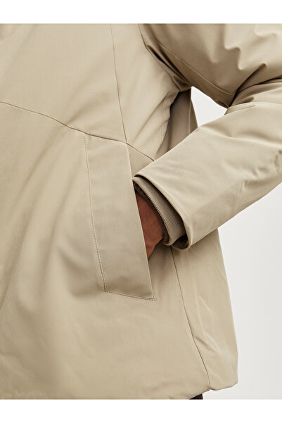 Jack & Jones Ανδρικό μπεζ παλτό Jack Jones - Jjekeen Sn 12258405-06