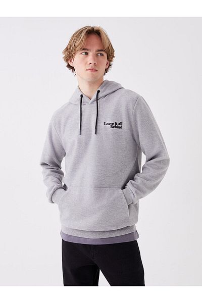 LC Waikiki Lcw Long Sleeve Printed Men's Hoodie