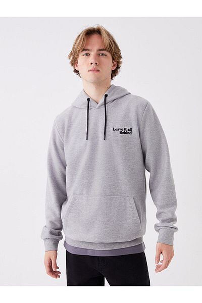 LC Waikiki Lcw Long Sleeve Printed Men's Hoodie