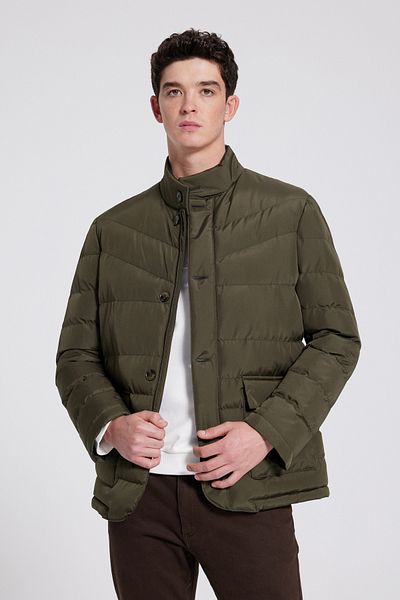 D'S Damat Παλτό Ds Damat Regular Fit Khaki