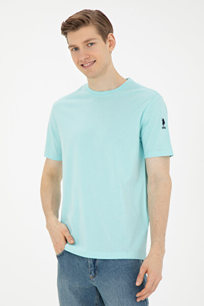 U.S. Polo Assn. Ανδρικό μπλουζάκι Water Green Basic 50284618 -VR083