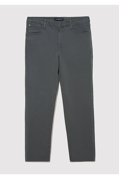 Mavi Hasan Moss Green Comfort Gabardine Trousers 0006685644